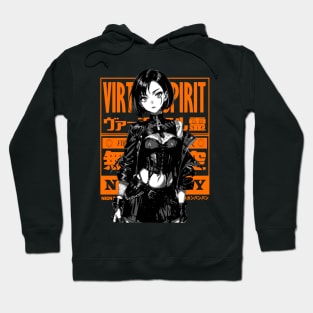 Cyberpunk Girl Goth Japanese Fashion Aesthetic #5 Hoodie